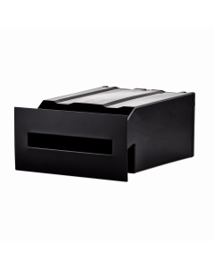 Masonry Insert Letterbox - Black Faceplate