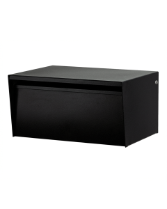 Metro Back Opening Letterbox - Black