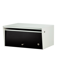 Metro Front Opening Letterbox - Silver Pearl