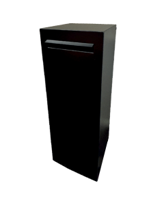 Pillar Freestanding Letterbox - Black