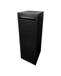 Pillar Freestanding Letterbox - Black