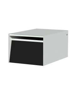 Urban Back Opening Letterbox - Silver Pearl