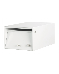 Urban Front Opening Letterbox - White