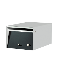 Urban Front Opening Letterbox - Silver Pearl