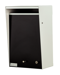 Wall Mounted Letterbox - Silver Pearl 