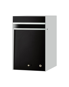 Designer Front Opening Letterbox - Silver Pearl