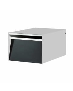 Urban Back Opening Letterbox - Silver Pearl