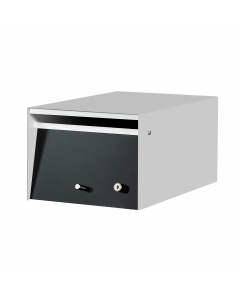 Urban Front Opening Letterbox - Silver Pearl