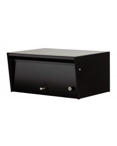 Metro Front Opening Letterbox - Black