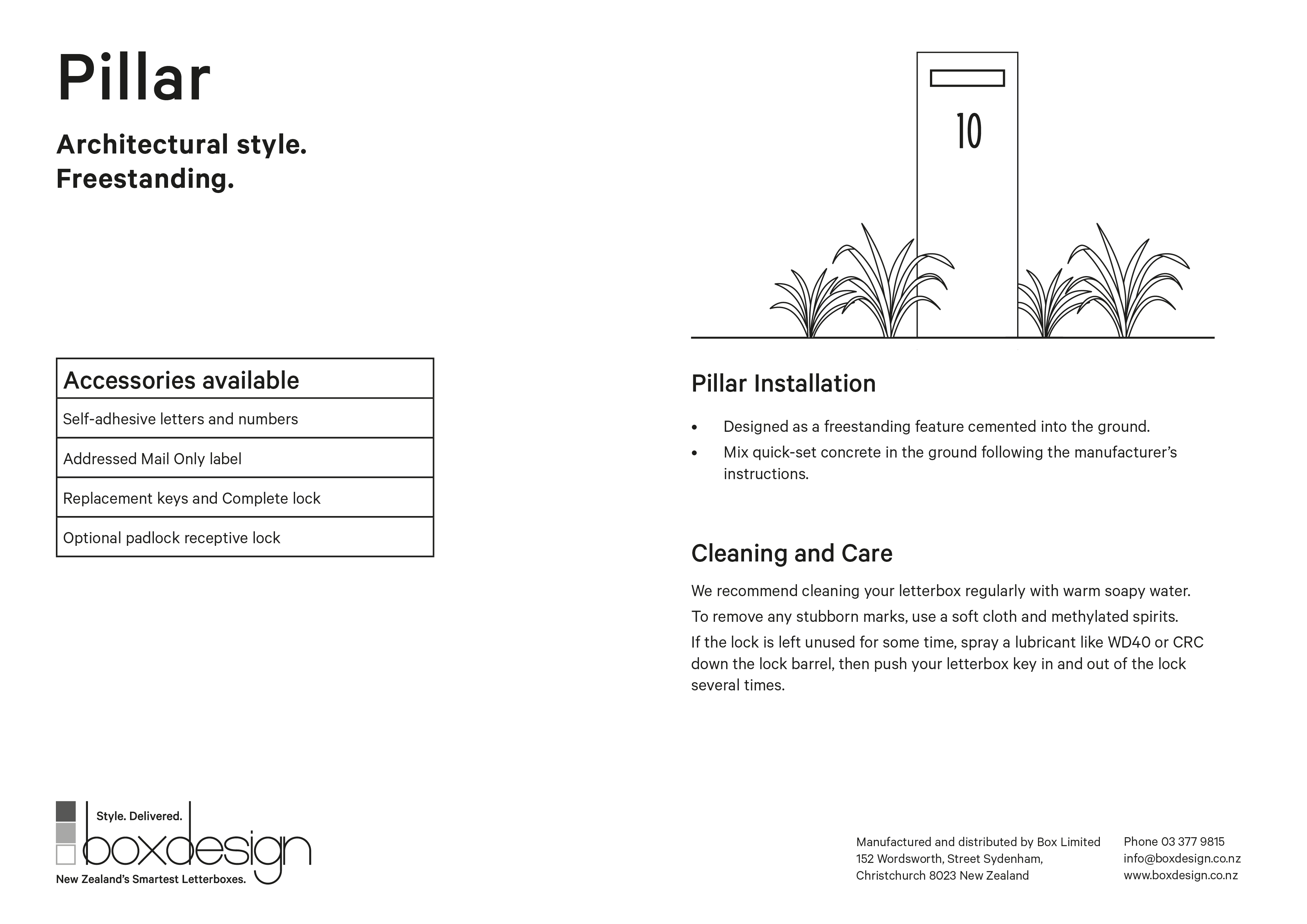 Pillar Letterbox Installation Instructions